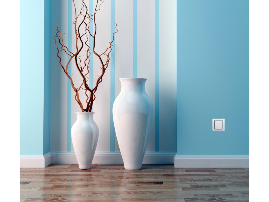 Vysávačová zásuvka ASKO - farba biela. Vysoká odolnosť a kvalita.