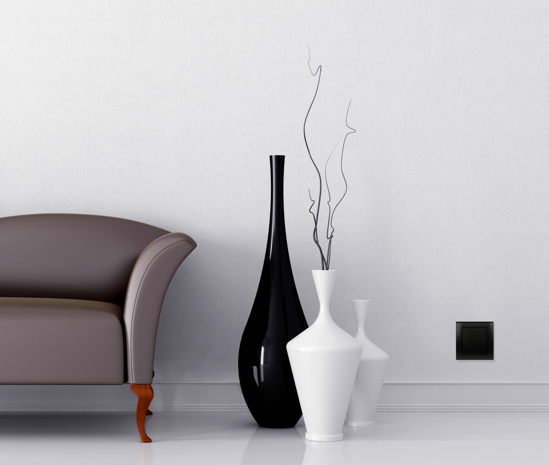 Vysávačová zásuvka ASKO - farba čierna. Vysoká odolnosť a kvalita.