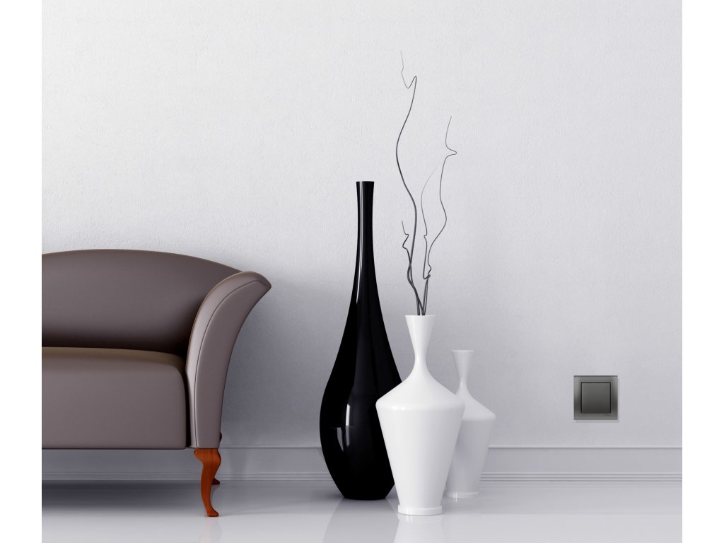 Vysávačová zásuvka ASKO - farba grafitová. Vysoká odolnosť a kvalita.