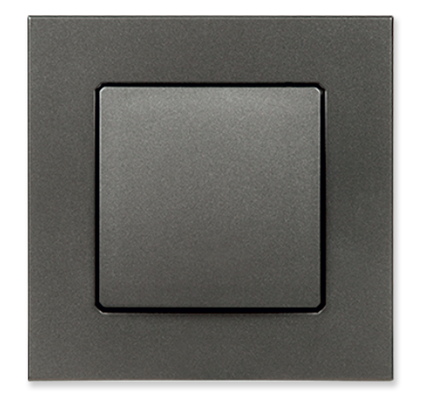 Zásuvkový komplet DECO - farba grafitová. Praxou preverený vysoko odolný a kvalitný inštalačný diel.