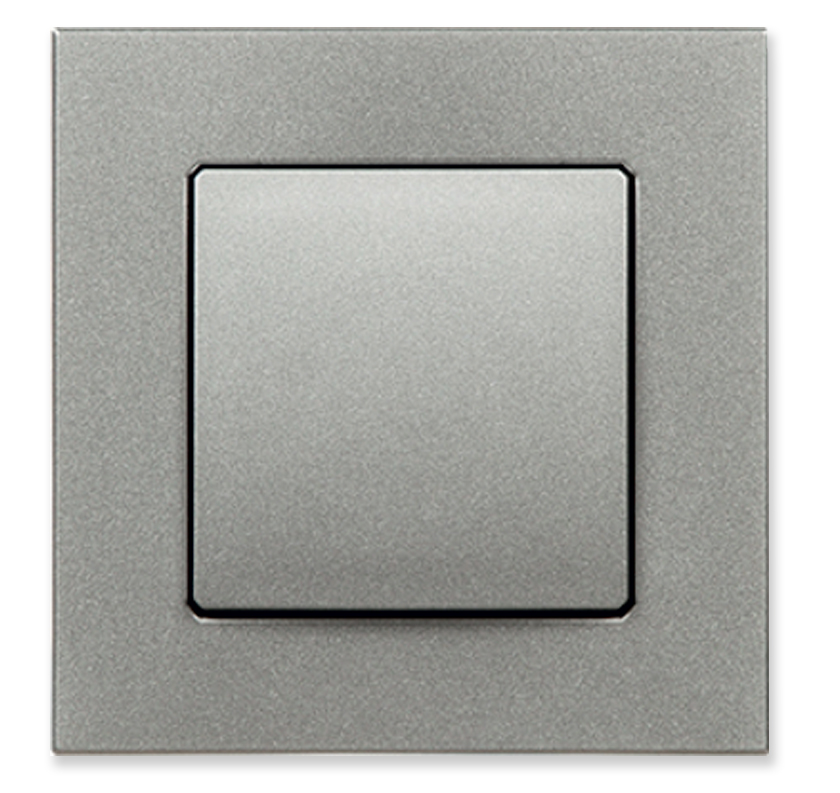 Zásuvkový komplet DECO - farba strieborná. Praxou preverený vysoko odolný a kvalitný inštalačný diel.