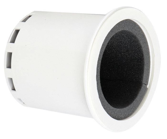 Vysokofrekvenčný akustický tlmič výfuku centrálneho vysávača