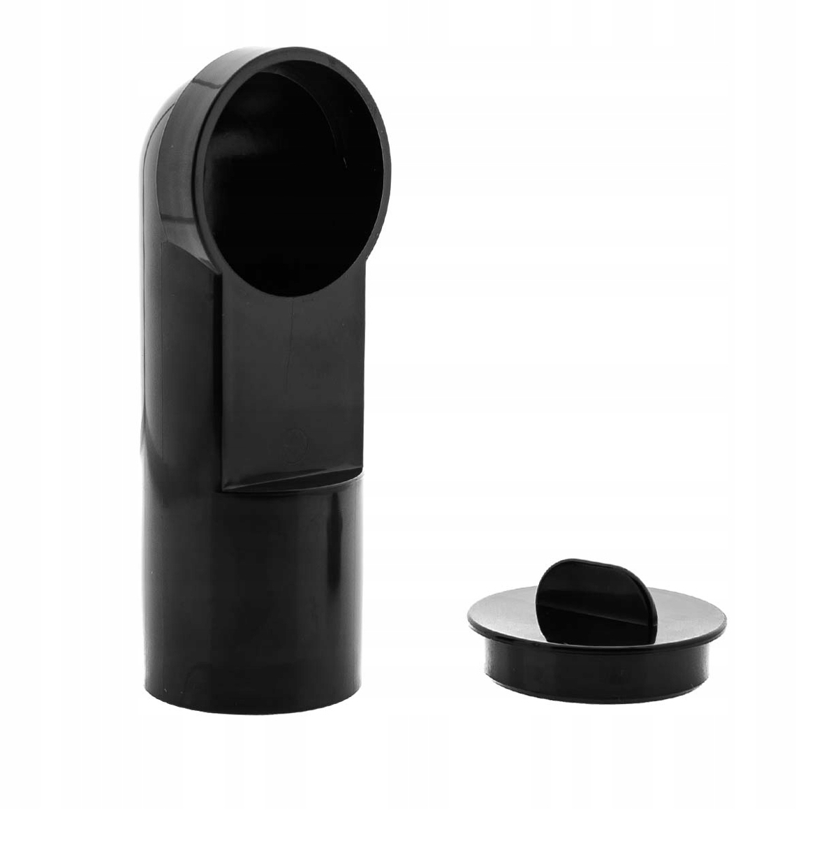 Koncovka 90 ° pre pripojenie podlahovej štrbiny - VacPan (vrátane montážnej krytky) s nepriľnavým povrchom.