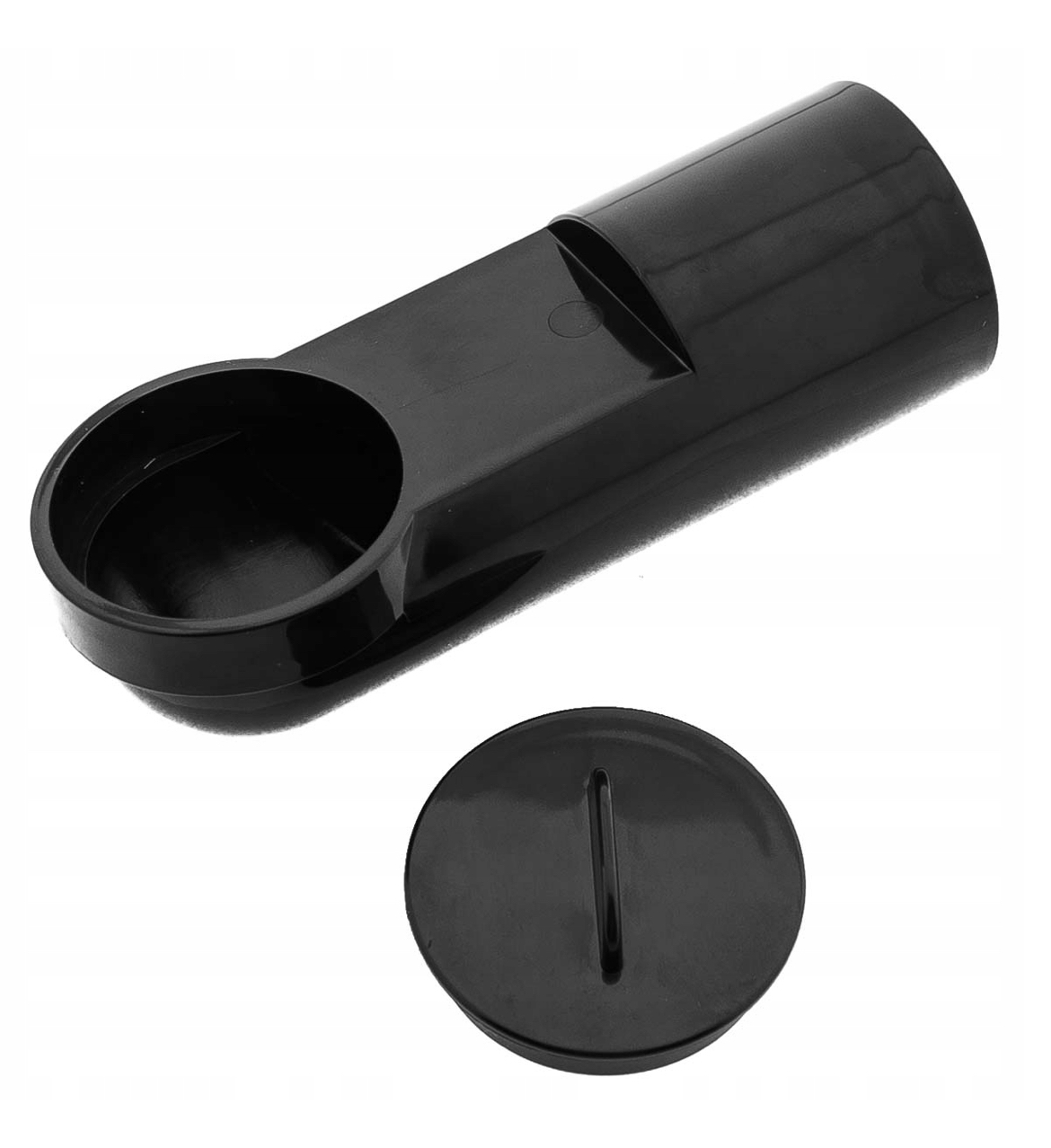 Koncovka 90 ° pre pripojenie podlahovej štrbiny - VacPan (vrátane montážnej krytky) s nepriľnavým povrchom.