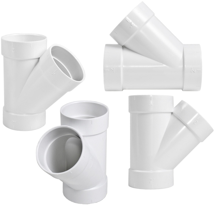 Odbočka 45 ° jednostranná s nepriľnavým povrchom.