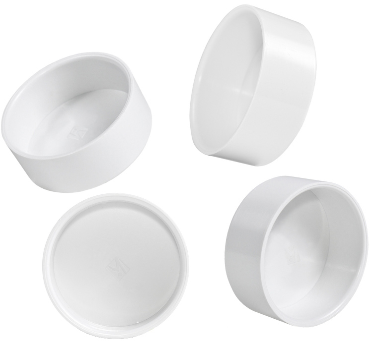 Viečko na nelepené uzavretie (zaslepenie) potrubia centrálneho vysávania.