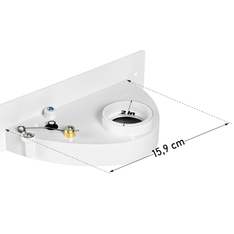 Podlahová štrbina Vacpan - alpská biela s nepriľnavým povrchom. Určené pre centrálne vysávače.