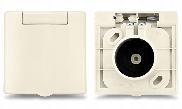 Vysávačová zásuvka centrálneho vysávania DELUXE SQUARE - Béžová