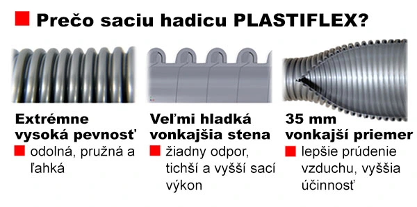 Sacia hadica s vypínačom (OFF/ON) a ergonomickou rukoväťou, dĺžka 10,7 m (čierna/strieborná).