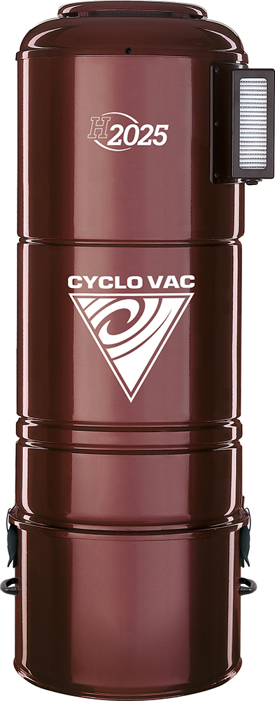 Centrálny vysávač Cyclovac H2025 (750 AW) + Sada príslušenstva PREMIUM s hadicou 9,1 m (11 ks), Inštalačná sada potrubia: 33 m - 6x zásuvka. Záruka 10 rokov.