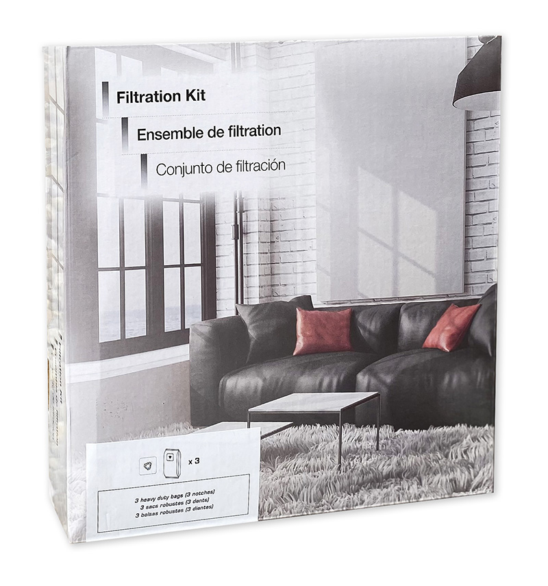 Zesílené velkokapacitní elektrostatické filtrační sáčky z netkané textilie 3 ks. Určené pro centrální vysavače HAYDEN - 60,50.