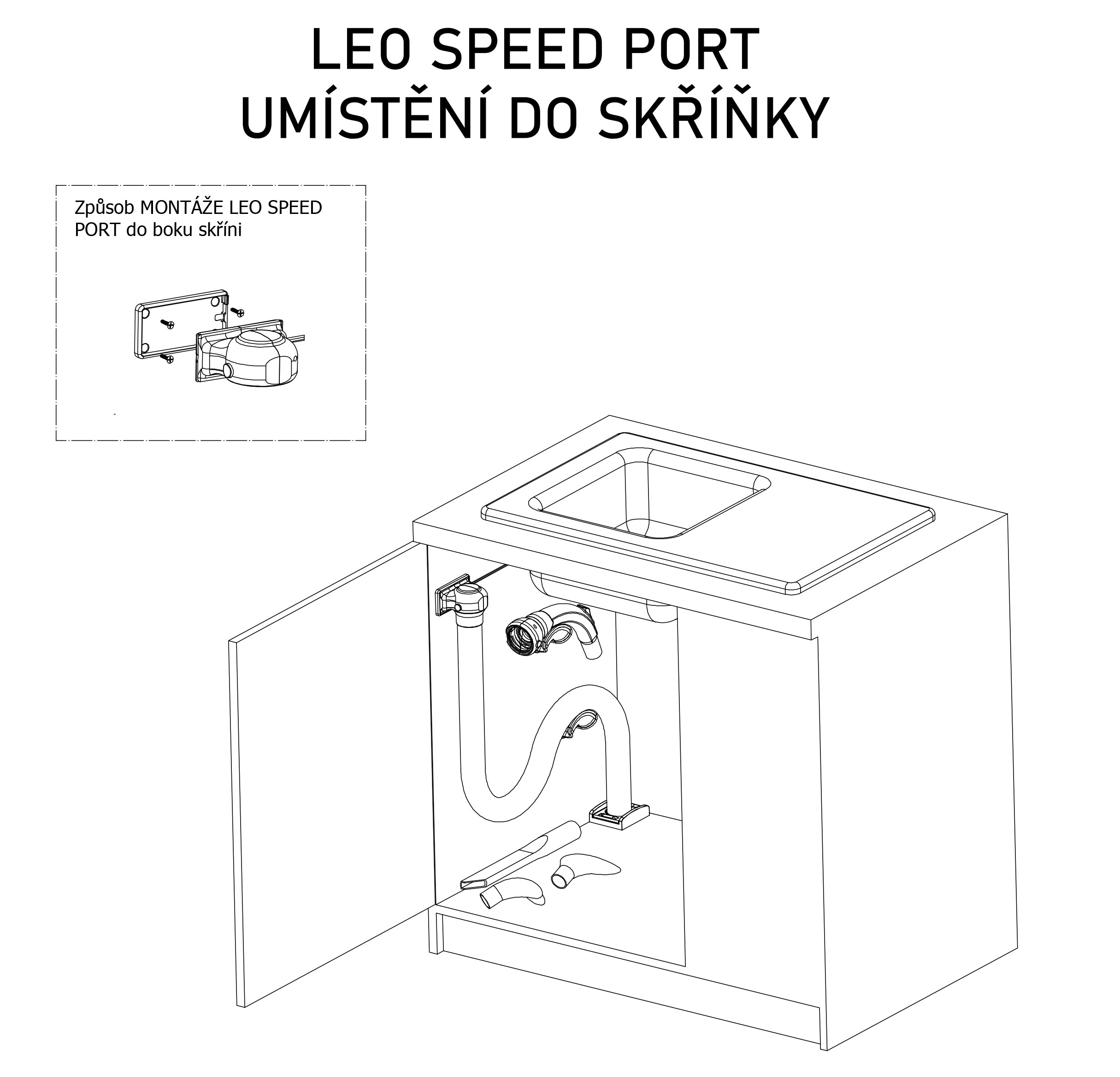 Speed ​​Leo PORT - Naťahovacia hadica (5 m) - pre rýchle a jednoduché upratovanie.