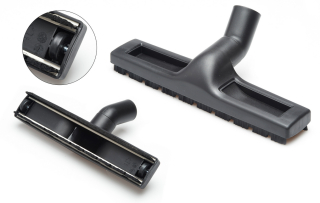 Hubica na hladké podlahy s dvojitým radom jemných kief z prírodného materiálu a pojazdovými kolieskami, šírka hubica 36 cm. Určené pre centrálne vysávače a centrálne vysávanie.