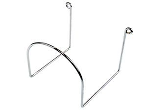 Kovový vešiak na uloženie sacej hadici - stenový. Určené pre centrálne vysávače a centrálne vysávanie.