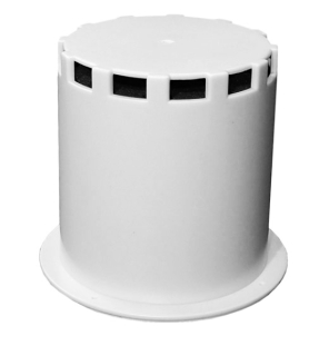 Vysokofrekvenčný akustický tlmič výfuku centrálneho vysávača