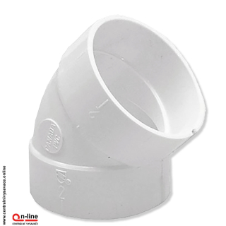 Koleno 45° F/F s nepriľnavým povrchom.