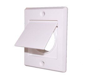 Krytka výfuku vzduchu s bezpečnostnou klapkou - biela.