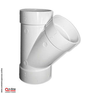 Odbočka 45 ° jednostranná s nepriľnavým povrchom.