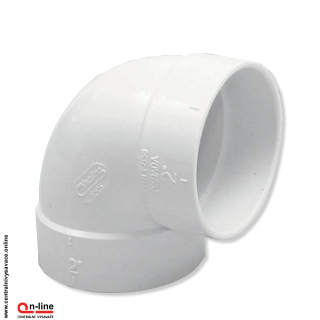 Ostré koleno 90 ° s nepriľnavým povrchom.