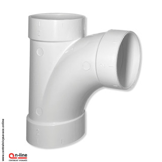 Odbočka 90 ° s nepriľnavým povrchom.