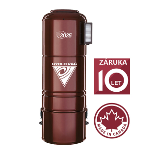 Centrálny vysávač Cyclovac H2025 (750 AW) s dvoma motormi a účinnú hybridnú HEPA filtráciu - Záruka 10 rokov