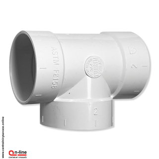 Zásuvková odbočka 90 ° (T-diel) s nepriľnavým povrchom.