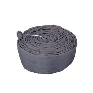 Ochranný návlek na saciu hadicu so zipsom - polstrovaný, dĺžka 9,6 m (sivá).