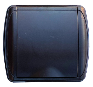 Vysávačová zásuvka DUE - farba tmavo hnedá. Vysoká odolnosť a kvalita.