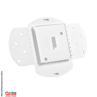 Základňa pod vysávačovú zásuvku s krytkou - štvorec - DELUXE SQUARE s nepriľnavým povrchom.