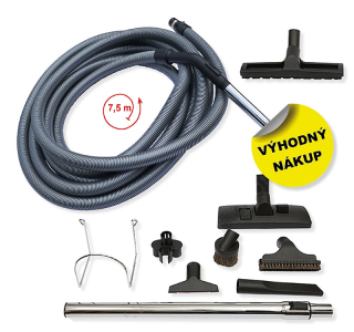 Súprava príslušenstva DELUXE - Hadica 7,5 m - Príslušenstvo - 9 ks.