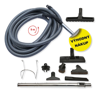 Súprava príslušenstva DELUXE - Hadica 9 m - Príslušenstvo - 9 ks.