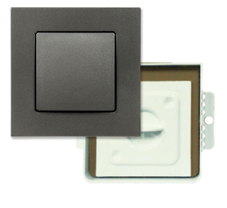 Zásuvkový komplet DECO - farba grafitová. Praxou preverený vysoko odolný a kvalitný inštalačný diel.