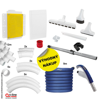 Skrytá hadica v stene Retraflex 9 m - Inštalačný komplet - vrátane návodu.